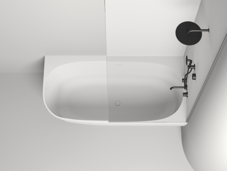 Ванна из литьевго мрамора Salini SOFIA 102514G 170х85 пристенная асимметричная